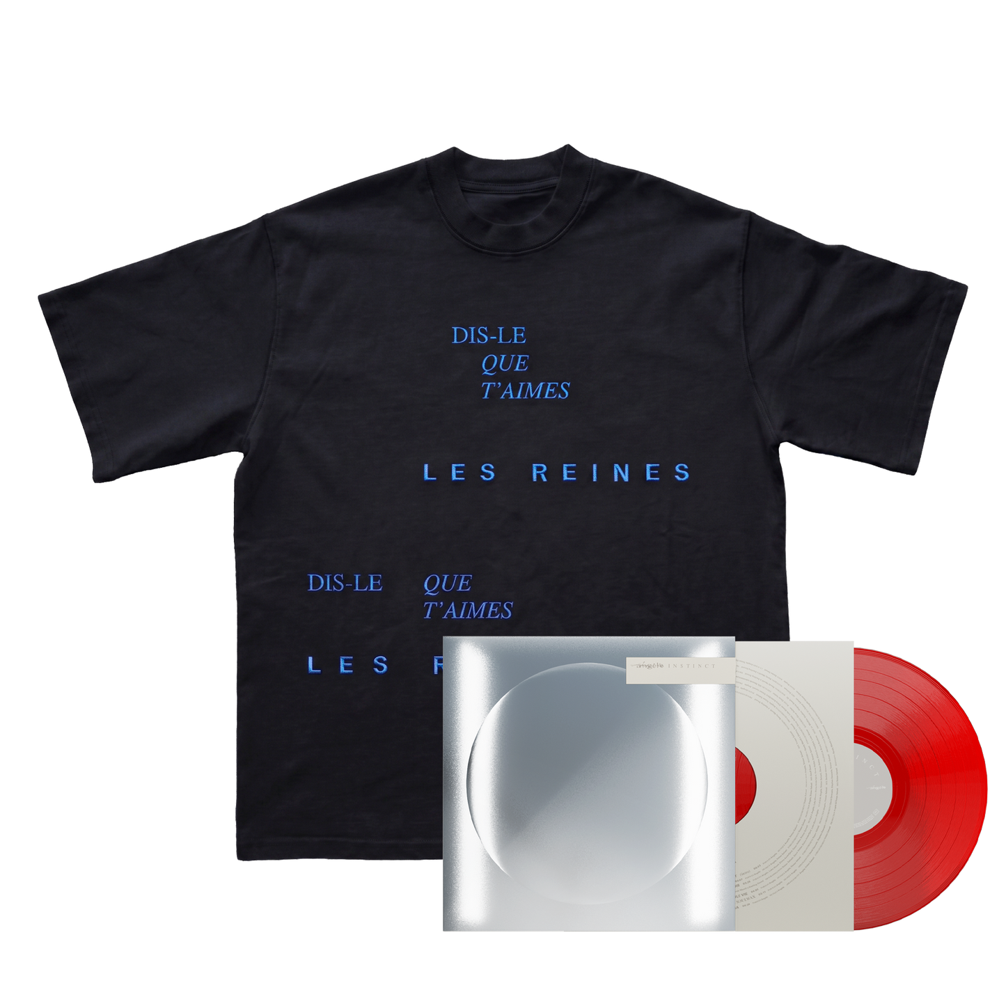 VINYLE « INSTINCT » EXCLUSIF + T-SHIRT BRODÉ